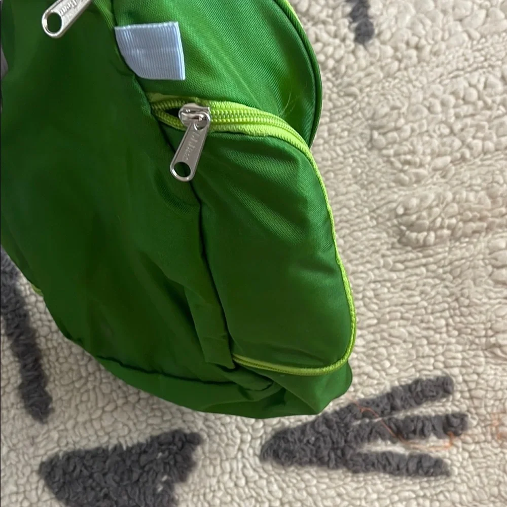 L.L. Bean Green travel toiletry hanging bag monogram LKS